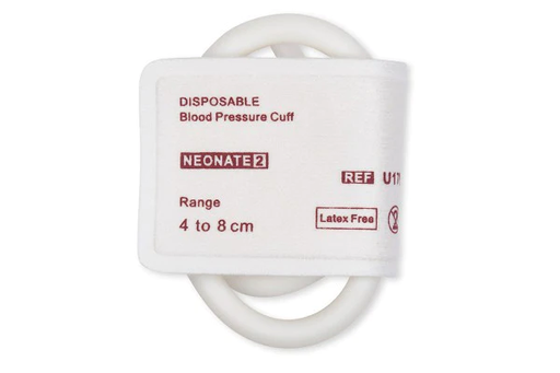 [10019] Cables and Sensors NIBP Cuff, Disposable, Neonatal, Size #2, Single Hose, OEM: M1868B