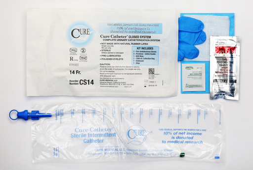 [CS14] Convatec Catheter Kit, Closed System, 14FR, Straight Tip, Unisex
