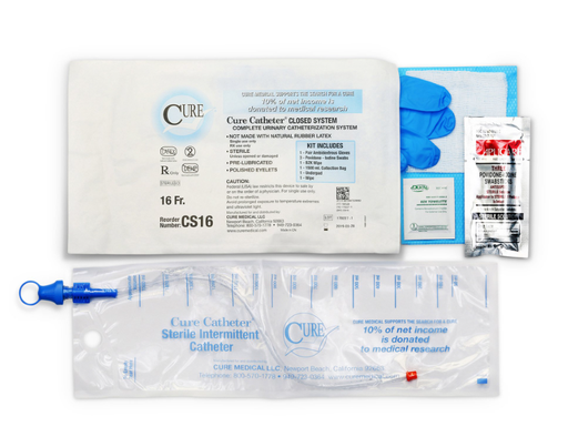[CS16] Convatec Catheter Kit, Closed System, 16FR, Straight Tip, Unisex