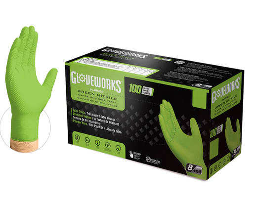 [N892] Ansell Exam Glove, Nitrile, Powder-Free, Medium (7.5-8), Green, Latex-Free, Non-Sterile
