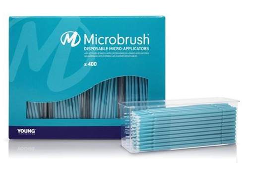 [PU400TE] Microbrush Corporation Microbrush® Plus Dispenser Refill Ultrafine, Teal, 100/tb, 4tb/pk
