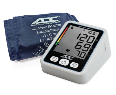 [6024N] American Diagnostic Corporation Automatic, Soft Wide Range, Adult, Navy, Latex Free (LF)