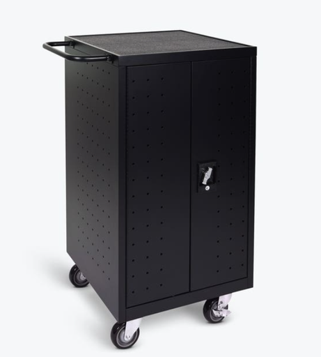 [LLTP18-B] Luxor 18-Laptop/Chromebook Compact Charging Cart, 14” W x 21.15” D x 39.625” H, 10ft Cord