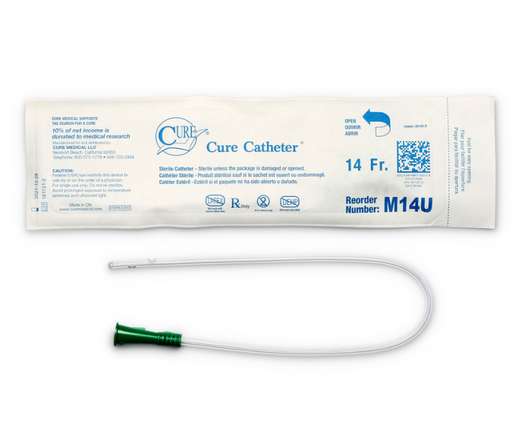 [M14U] Convatec Catheter, Male, Pocket Size, 16" Straight Tip, 14FR