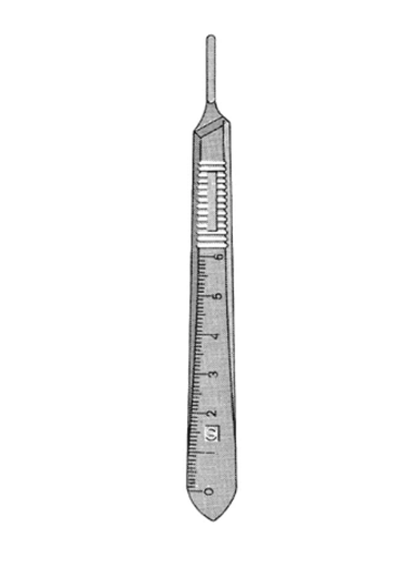 [06-2910] Sklar Instruments Scalpel Handle, #3, w/ Metric Scale