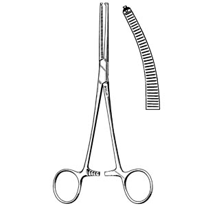[17-2680] Sklar Instruments Rochester-Ochsner Forcep, Curved, 8"