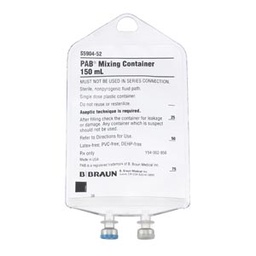 [S5904-52] B Braun Medical, Inc. PAB® Partial Additive Bag, 150mL