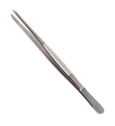 [19-1055] Sklar Instruments Dressing Forcep, Serrated Straight, 5.5"