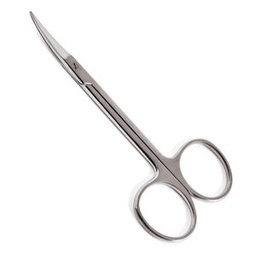 [47-1245] Sklar Instruments Iris Scissors, Curved, Sharp/Sharp, 4.5&quot;