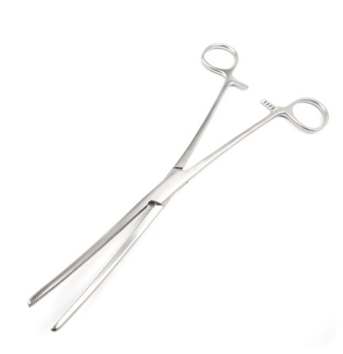 [36-2810] Sklar Instruments Roch-Pean Forcep, Serrated, Curved, 10 1/4"