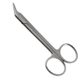 [24-2342] Sklar Instruments Wire Cutting Scissor, Serrated, Angled, 4.75&quot;