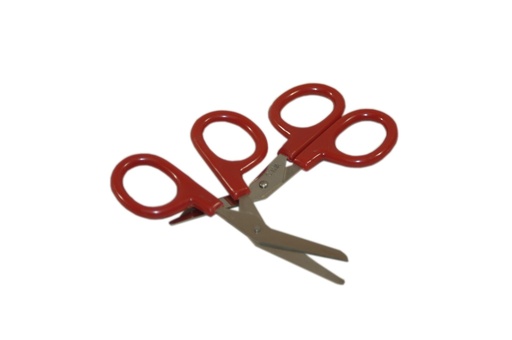 [17-008] First Aid Only 4 inch Stainless Steel Scissor, Red