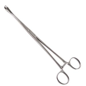 [96-2533] Sklar Instruments Foerster Sponge Forceps, 9-1/2", Straight, Serrated