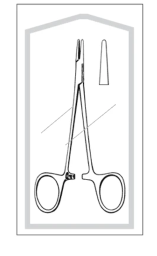 [96-2586] Sklar Instruments Econo Webster Needle Holder, 5 1/4", Smooth, Sterile