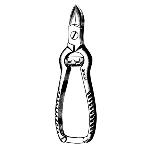 [97-1045] Sklar Instruments Nail Nipper, Concave Blades with Barrel Spring, 4.5"