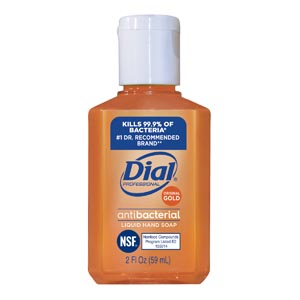 [1700032966] Dial Corporation Gold Liquid Hand Soap, Antimicrobial, 2 oz Refill, 144/cs