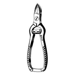 [97-1046] Sklar Instruments Nail Nipper, Concave Blades, Barrel Spring, 5.5" Overall Length