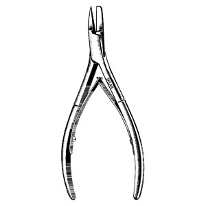 [97-1150] Sklar Instruments Ingrown Toe Nail Forceps, English Anvil Pattern, 5" Overall Length