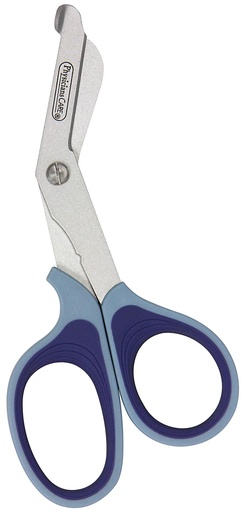 [90293-001] First Aid Only 7 inch Titanium-Bonded Non-Stick Bent Bandage Shear, Blue