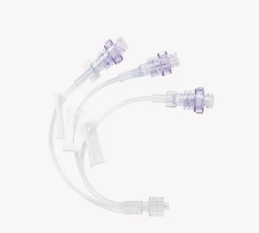 [385164] BD, Q-Syte Needle-free Connector w/15cm Small Bore Tri-Extension, Spin Nut
