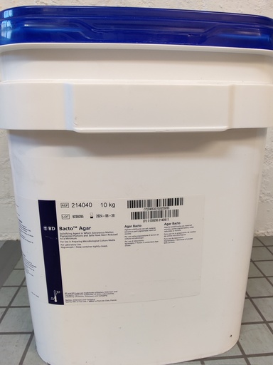 [214040] BD, Bacto Agar, Dehydrated, 10kg Pail