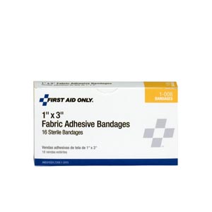 [1-008-001] Hygenic/Theraband Fabric Bandages, 1"x3", 16/bx