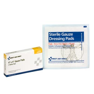 [3-014] Hygenic/Theraband Sterile Gauze Pads, 4"x4", 2/bx