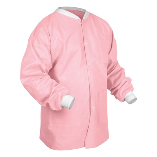 [8102-C] Medicom, Inc. Hipster Jacket, Pretty Pink, Large, 12/bg