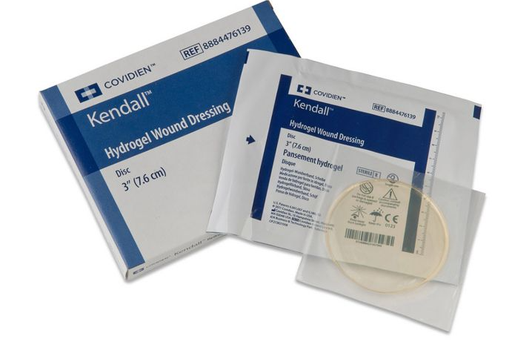 [8884476154] Cardinal Health Hydrogel Wound Dressing, 4¾" Disc, 5/bx
