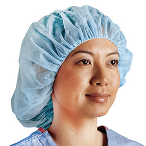 [9302] Cardinal Health Comfort Bouffant Cap, Regular, 21, White