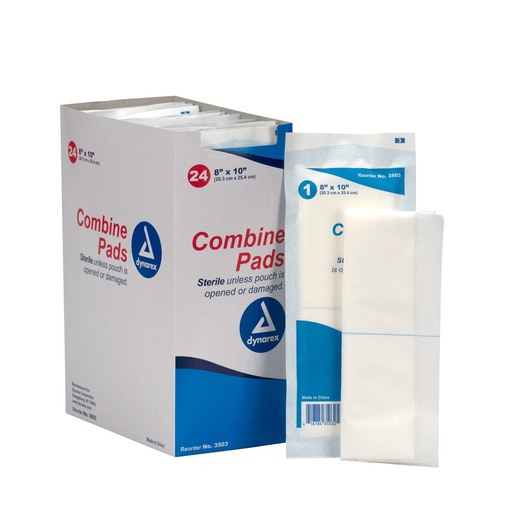 [90869] First Aid Only 8 inch x 10 inch Trauma Pad, 24/Box