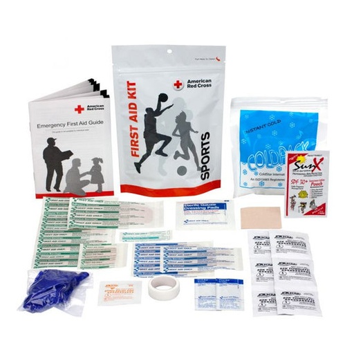 [720010] First Aid Only Sports First Aid Kit with Plastic Zip Bag