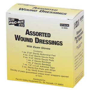 [3-990] First Aid Only/Acme United Corporation Large Wound Dressing Pack