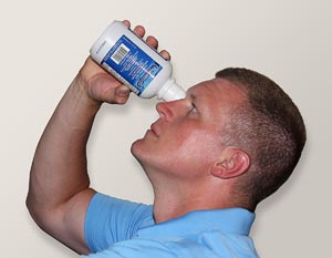 [24-102-001] Hygenic/Theraband Eyewash Station, Double 16oz Screw Cap Bottle 
