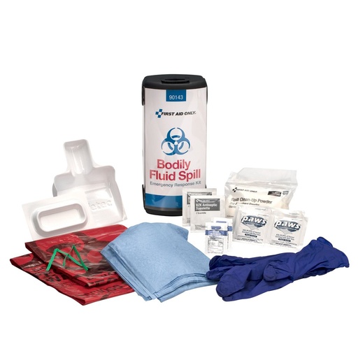[90143-001] First Aid Only Bodily Fluid Spill Emergency Response Kit with Plastic Case