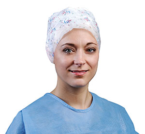 [3290] Cardinal Health Designer Nurse' s Cap, Large, 25, Celebration Print