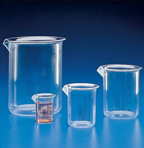 [601724] Globe Scientific, Inc. Beaker, PMP (TPX), Printed Graduations, 500mL
