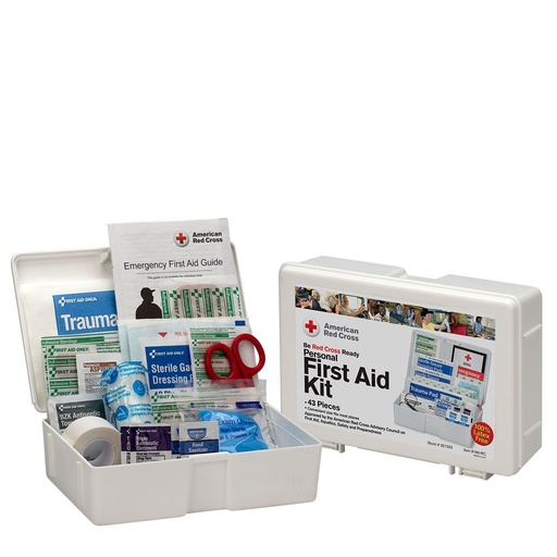 [9160-RC] First Aid Only American Red Cross Family First Aid Kit with Plastic Case