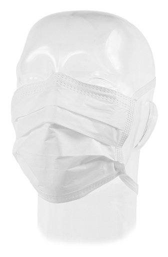[15216] Aspen Surgical Mask, Surgical, Foam, Sensitive Skin, Anti-Fog, White