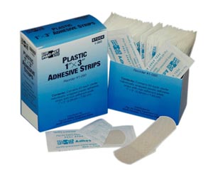 [1-060] First Aid Only/Acme United Corporation Plastic Bandages, 1"x3", 60/bx