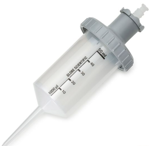 [3931-A] Globe Scientific, Inc. Diamond RV-Pette PRO Adapter for 50mL Tip, Gray