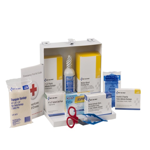 [6100] First Aid Only Weatherproof 25 Person First Aid Kit with Steel Case