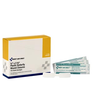 [1-120L] First Aid Only/Acme United Corporation Butterfly Wound Closures, Large