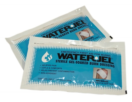 [0818-01-001] First Aid Only 18 inch x 8 inch WaterJel Gel Soaked Burn Dressing, 5/Box