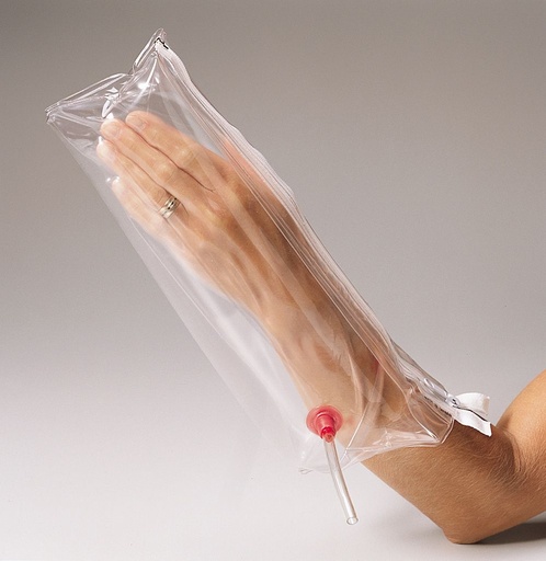 [M5083] First Aid Only Inflatable Air Splint for Hand and Wrist, Transparent