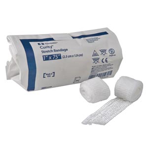 [2244-] Cardinal Health Stretch Bandage, Non-Sterile, Bulk, Stretched, 3" x 75"