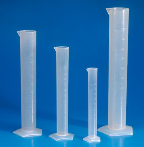 [601081] Globe Scientific, Inc. Graduated Cylinder, PP, 500mL, Molded Graduations