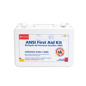 [241-AN] First Aid Only/Acme United Corporation 16 Unit First Aid Kit, Metal Case