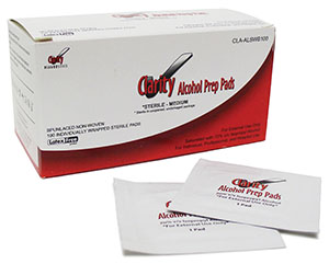 [CLA-ALSWB100] Clarity Diagnostics, LLC Clarity Alcohol Prep Pads/Swabs, Sterile, Medium