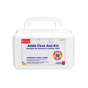[238-AN] First Aid Only/Acme United Corporation 10 Unit First Aid Kit, Plastic Case